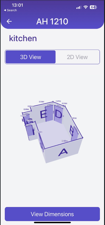 Fixzy LIDAR capability for quickly surveying any room